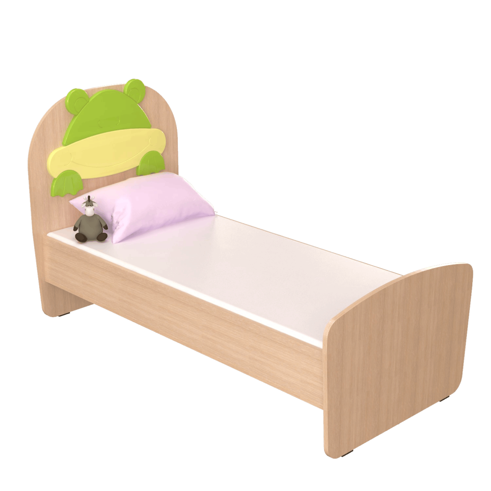 Ліжко дитяче одномісне з елементами МДФ Жабеня (5119) МЕБЛІ-ТЕХНОСТИЛЬ